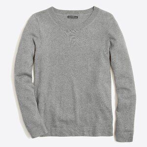 New J.Crew Cotton Wool Teddie Sweater Heather Gray Small